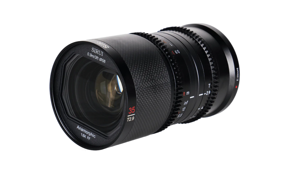 Объектив Sirui Saturn 35mm T2.9 1.6x FF Anamorphic E-mount (Blue Flare)