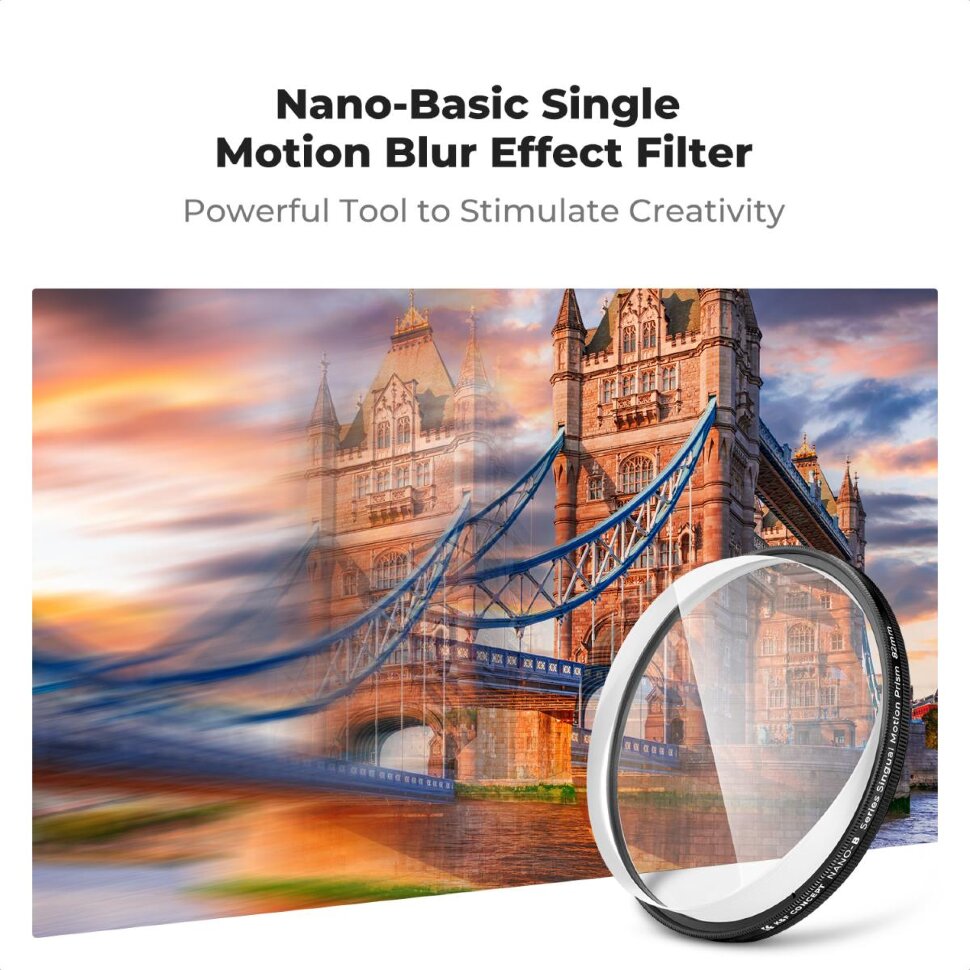 Светофильтр K&F Concept Nano-B Single Motion Blur 82мм