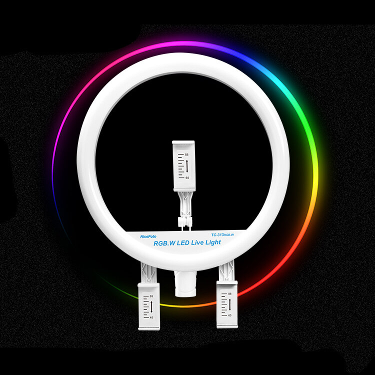Кольцевой осветитель NiceFoto TC-313RGB.W