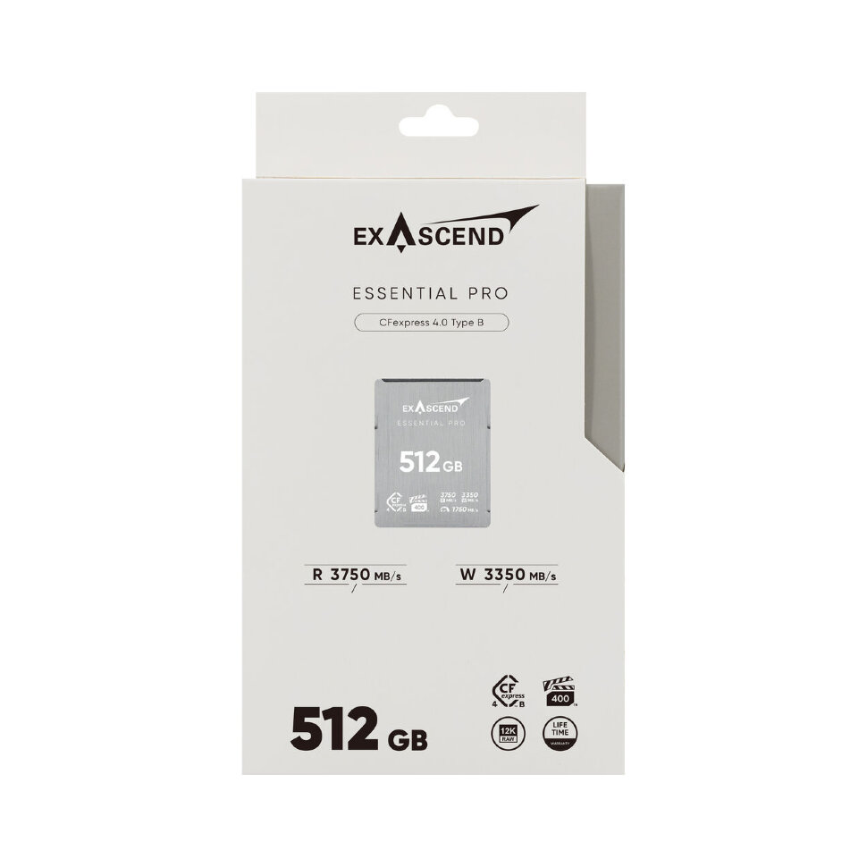 Карта памяти Exascend Essential Pro CFexpress 4.0 Type B 512GB