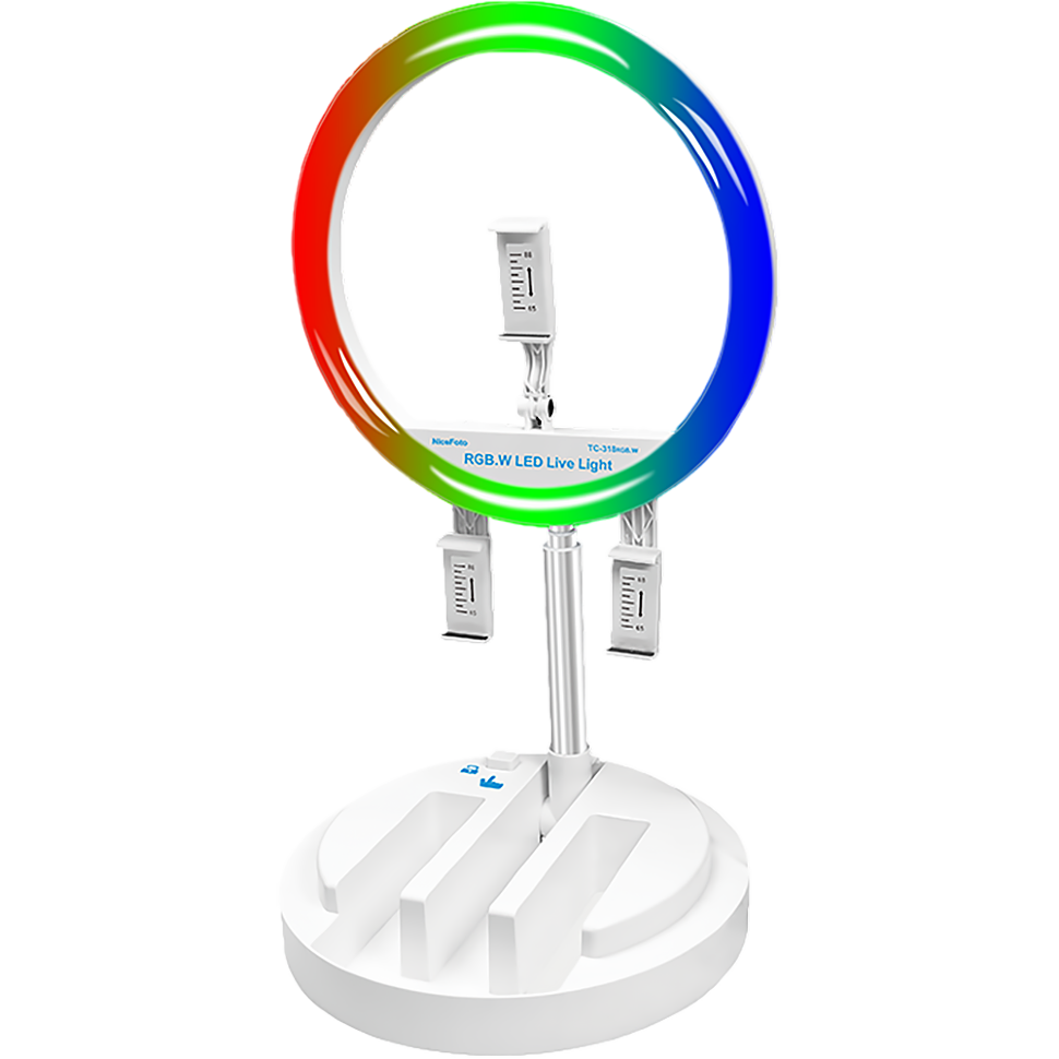 Кольцевой осветитель NiceFoto TC-318RGB.W 