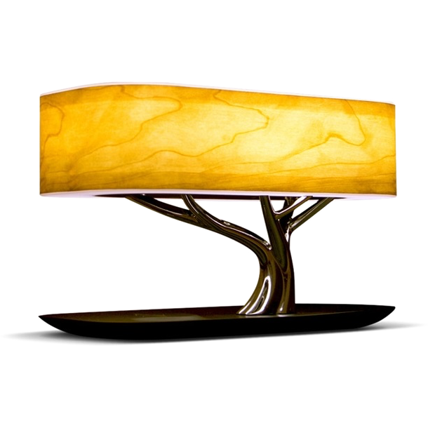 Лампа настольная HomeTree Light of the tree B2S с беспроводной зарядкой и акустикой Светлая 