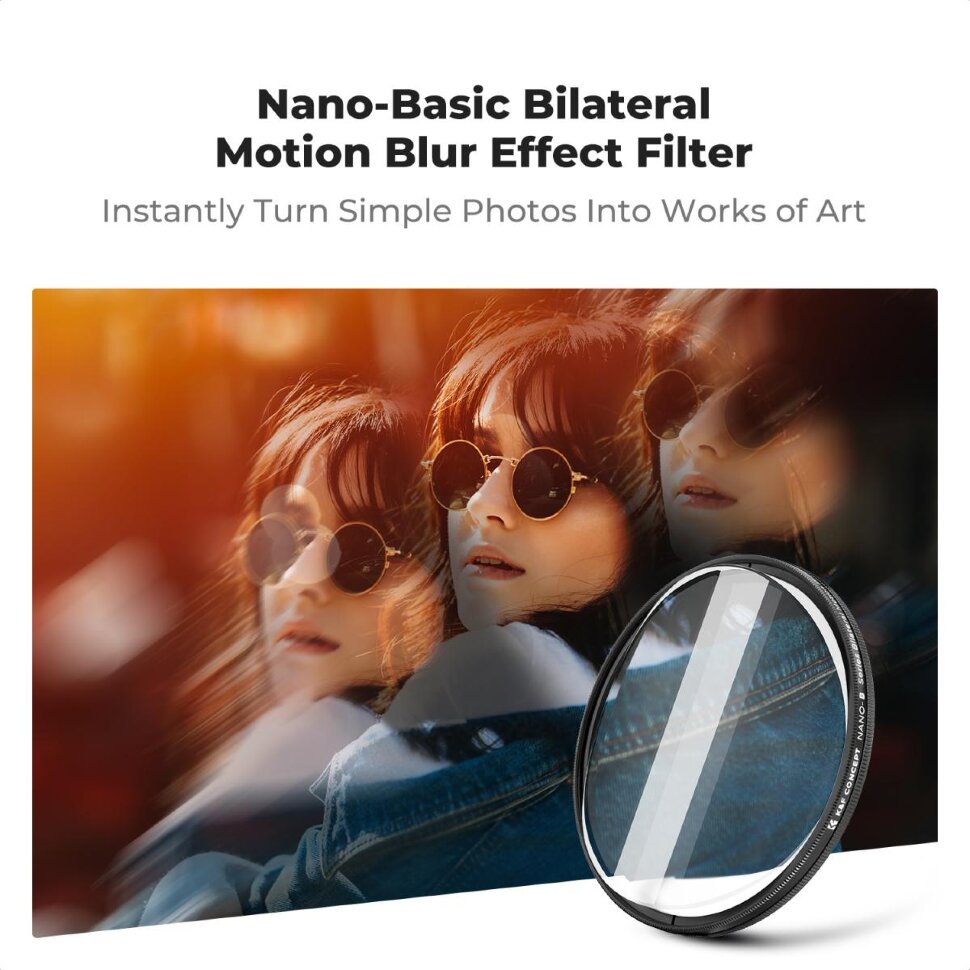 Светофильтр K&F Concept Nano-B Bilateral Motion Blur 82мм