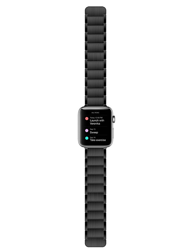 Браслет X-Doria Classic для Apple Watch 38/40 мм Чёрный