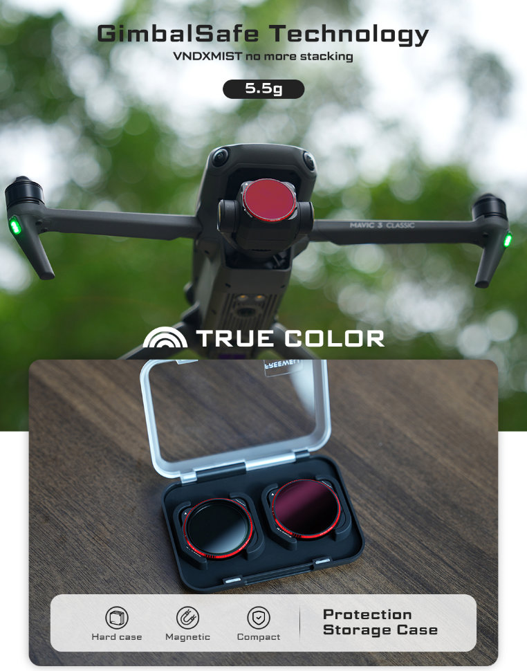 Комплект светофильтров Freewell True Color VNDxMIST для DJI Mavic 3 Classic (2шт)