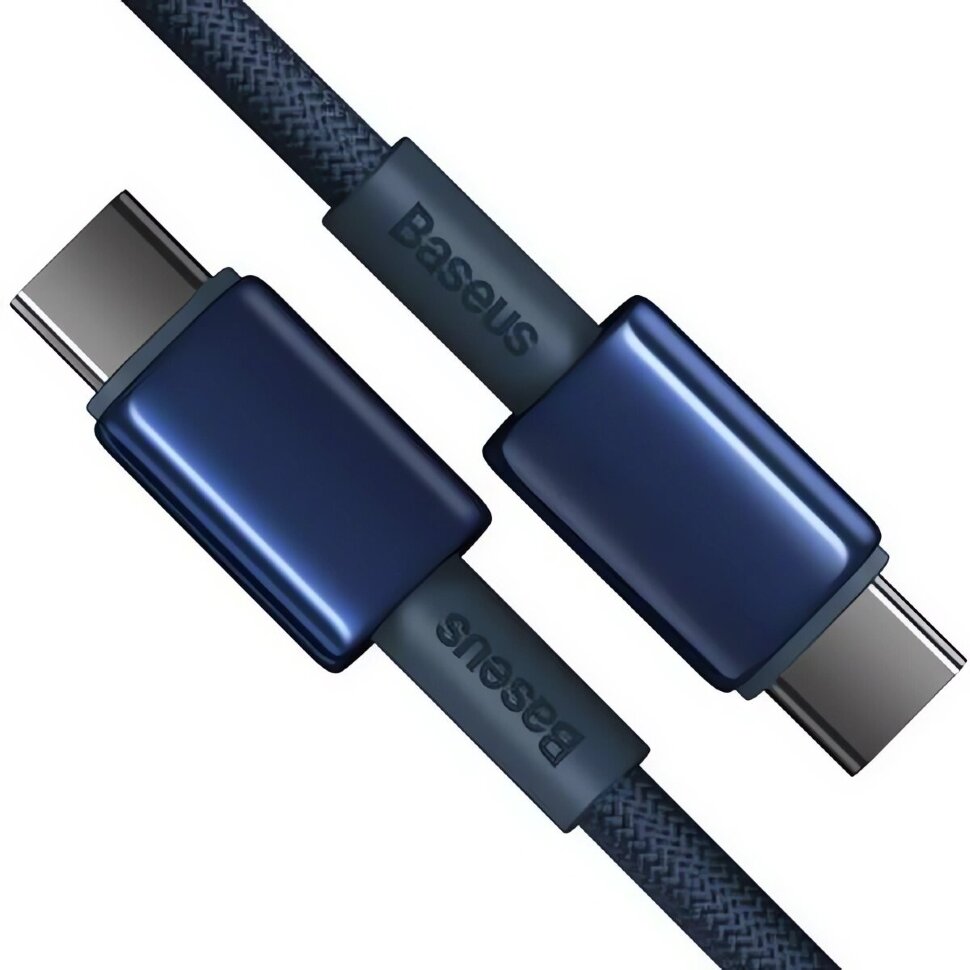 Кабель Baseus Tungsten Gold Type-C 100W 1м Синий