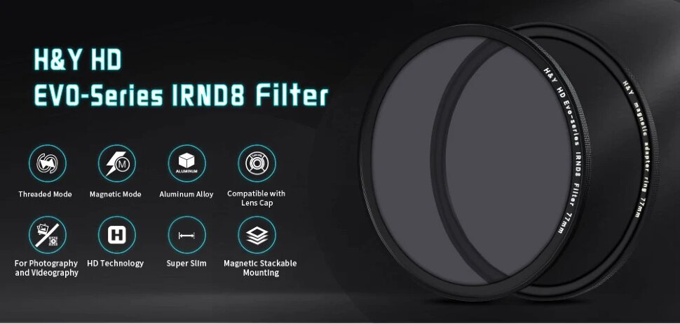 Светофильтр H&Y Evo IRND4 72мм