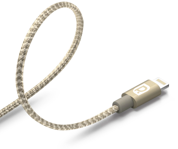 Кабель REQUIRED Braided MFI Lightning to USB Серебро