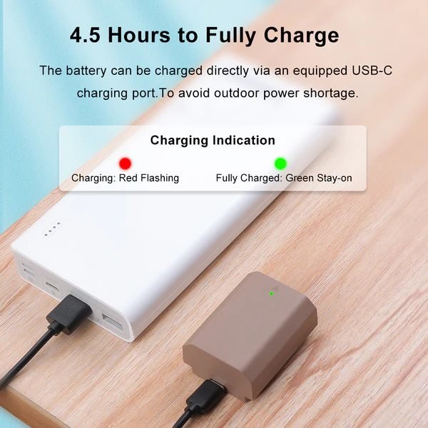 Аккумулятор Kingma NP-FZ100 Type-C 2000mAh