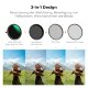 Светофильтр K&F Concept Nano-X CPL/ND2-32/Black Diffusion 1/4 49мм - Изображение 267734