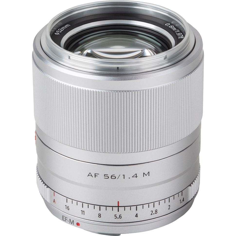 Объектив Viltrox AF 56mm F1.4 EF-M Серебро (Уцененный кат. А) 