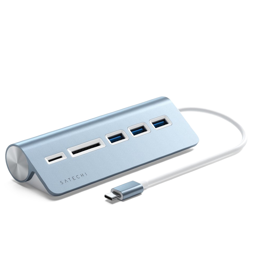 Хаб Satechi USB-C Combo HUB for desktop Голубой 