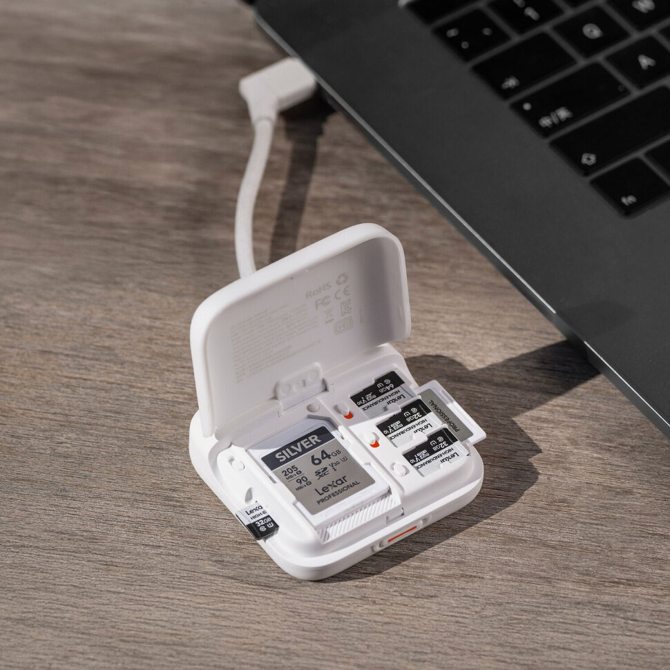 Кейс - картридер PGYTECH CreateMate Mini Белый