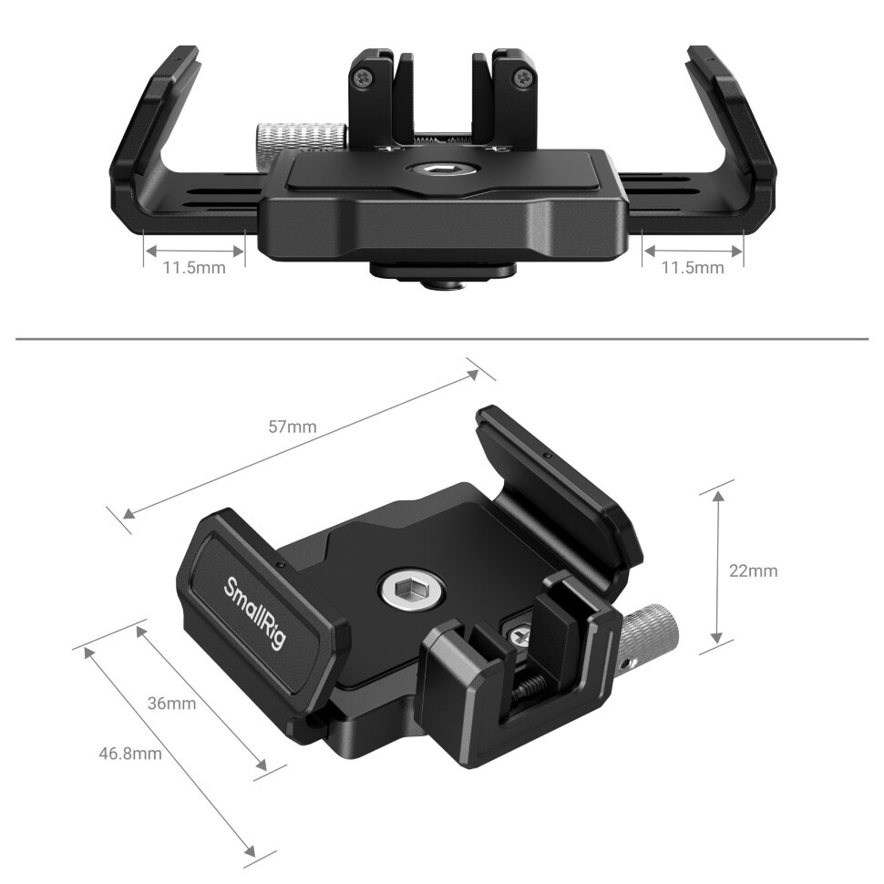 Зажим SSD SmallRig 3272B для клетки BMCC 6K (Samsung T5 / T7 / T7 Shield / T9)