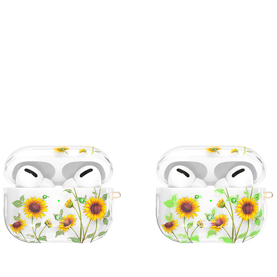 Чехол PQY Spring для Apple AirPods Pro Подсолнухи 