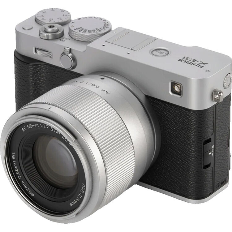 Объектив Viltrox AF 56mm F1.7 STM ED IF X-mount Серебро