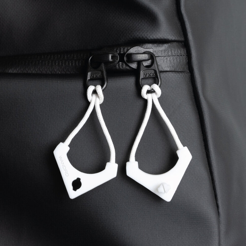 Пуллер-петля для молнии WANDRD WORRYLESS Zipper Puller Белая (6 пар)