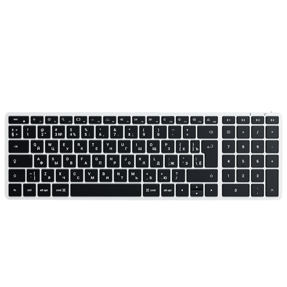 Клавиатура Satechi Slim X2 Bluetooth RU Серебро 