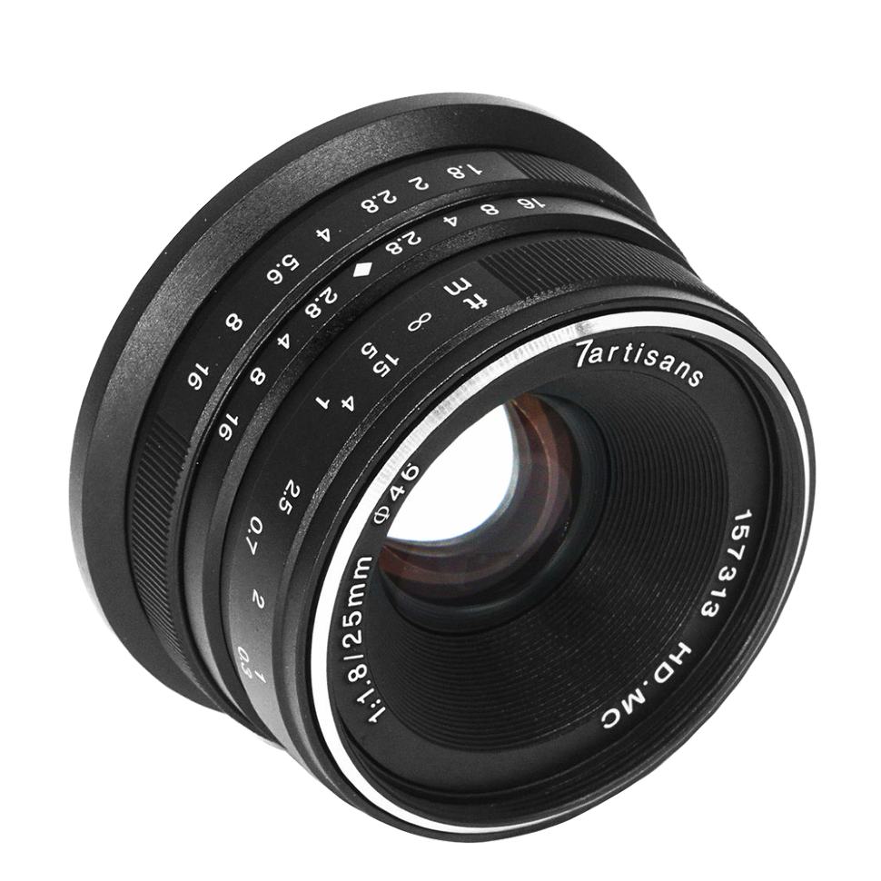 Объектив 7Artisans 25mm F1.8 E-mount Чёрный 