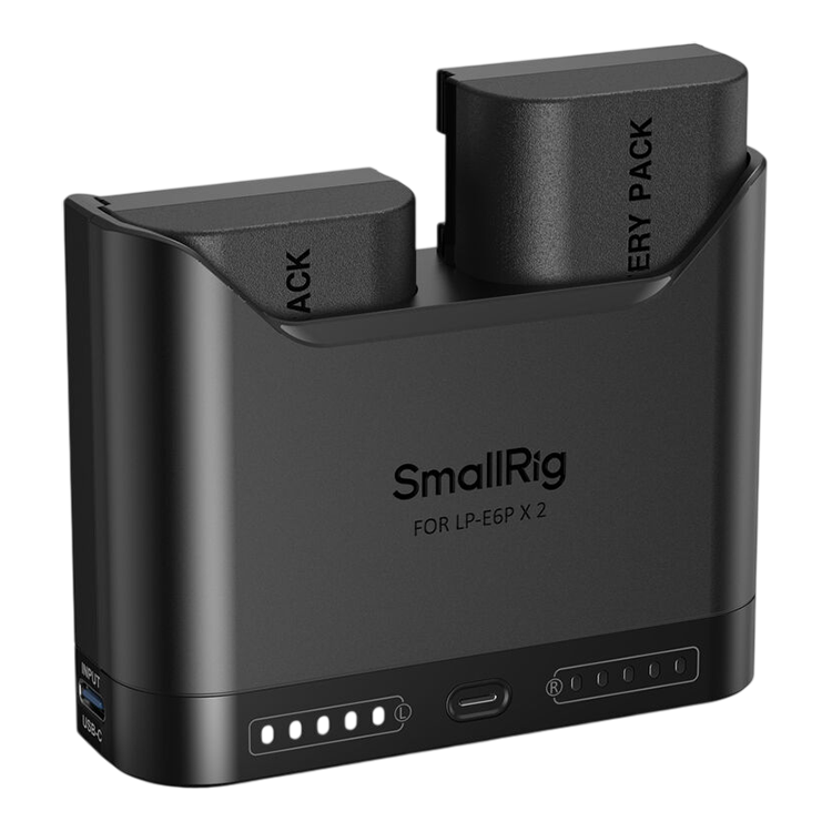 2 аккумулятора LP-E6P + зарядное устройство SmallRig 5485 Turbo Charging Kit