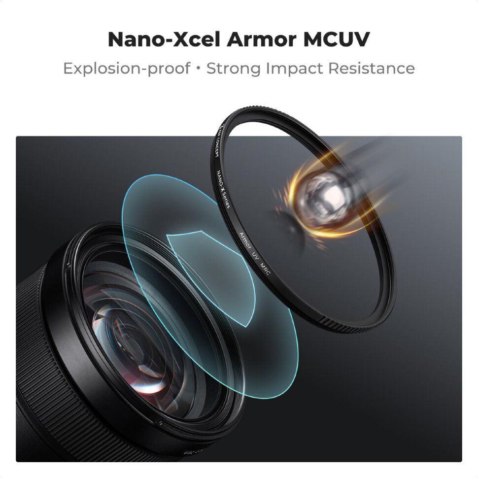 Светофильтр K&F Concept Nano-X Armor MCUV 40.5мм