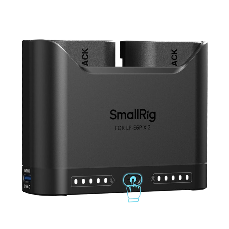 2 аккумулятора LP-E6NH + зарядное устройство SmallRig 5484 Turbo Charging Kit