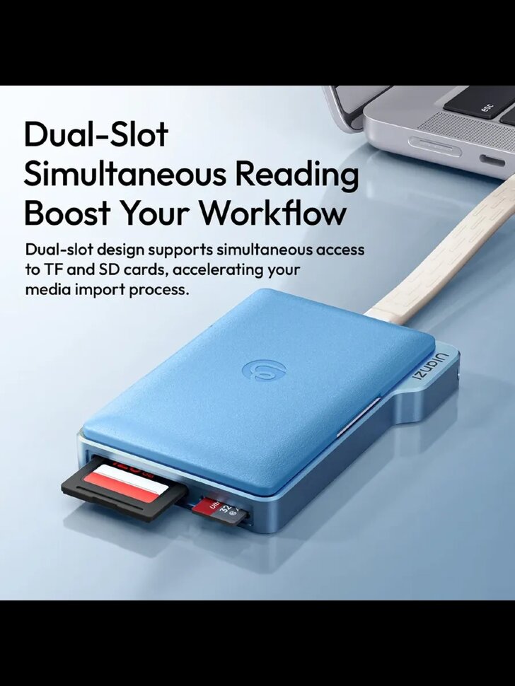 Кейс - картридер Ulanzi DC01 2-in-1 Portable Синий