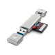 Картридер Satechi Aluminum Type-C/USB 3.0 -Micro/SD Серебро - Изображение 154835