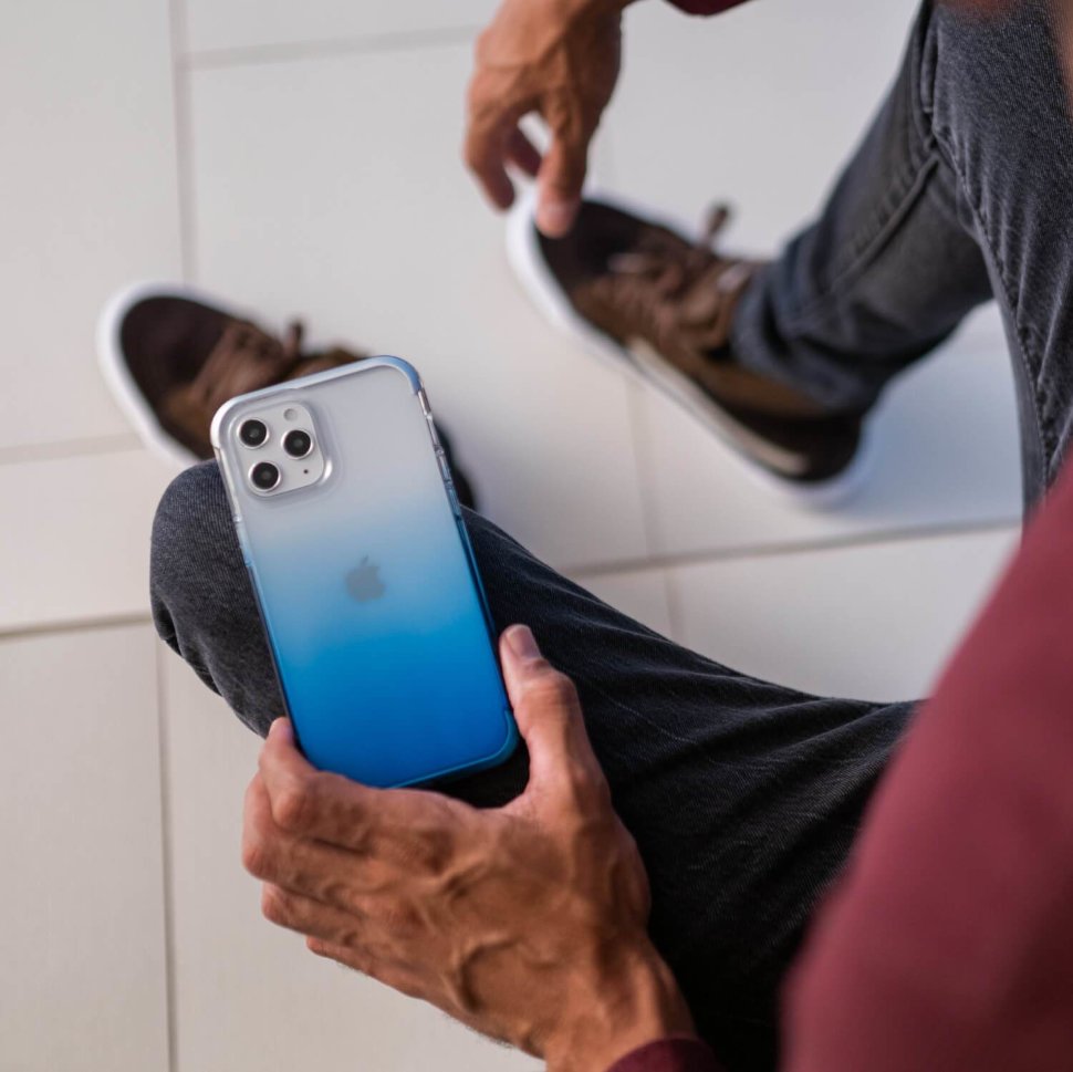 Чехол Raptic Air для iPhone 12 mini Синий градиент