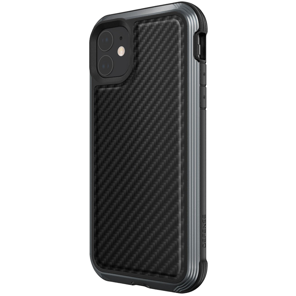 Чехол Raptic Lux для iPhone 12 mini Чёрный карбон 