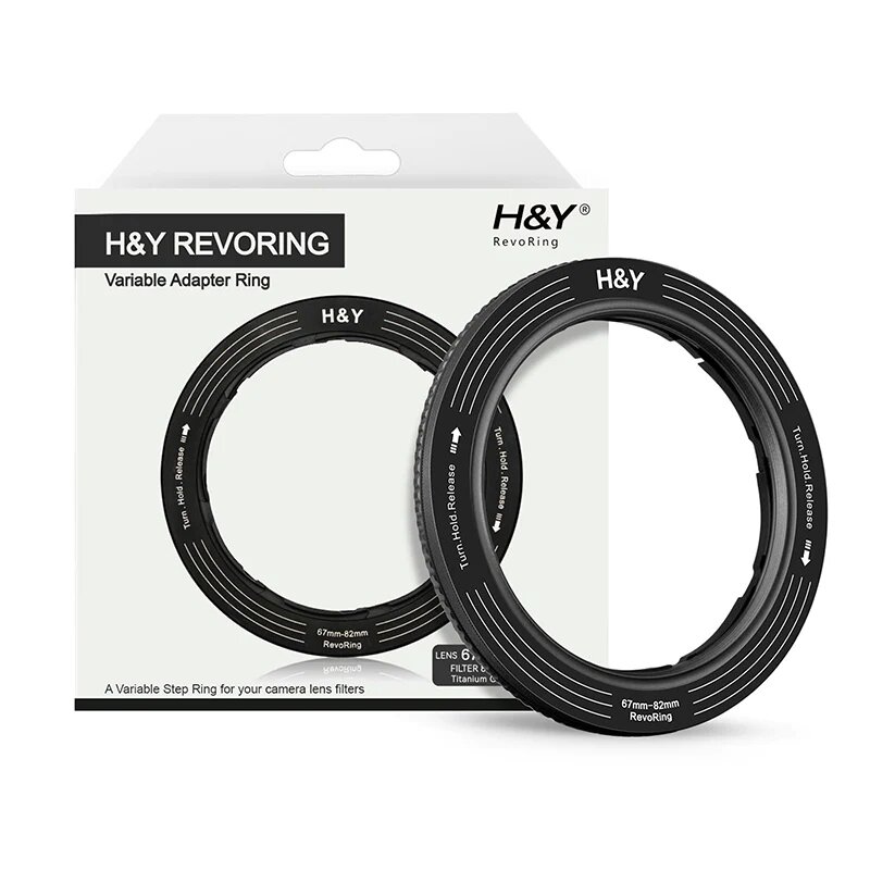 Переходное кольцо H&Y RevoRing Variable Adapter 37-49мм для 52мм Чёрное