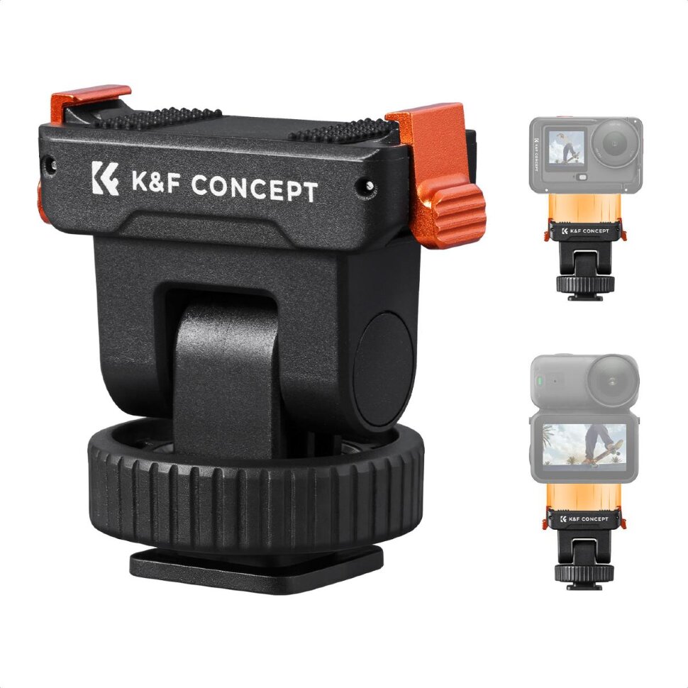 Крепление K&F Concept QR Cold Shoe для DJI Osmo Nano/Osmo Action 6 (Plastic)