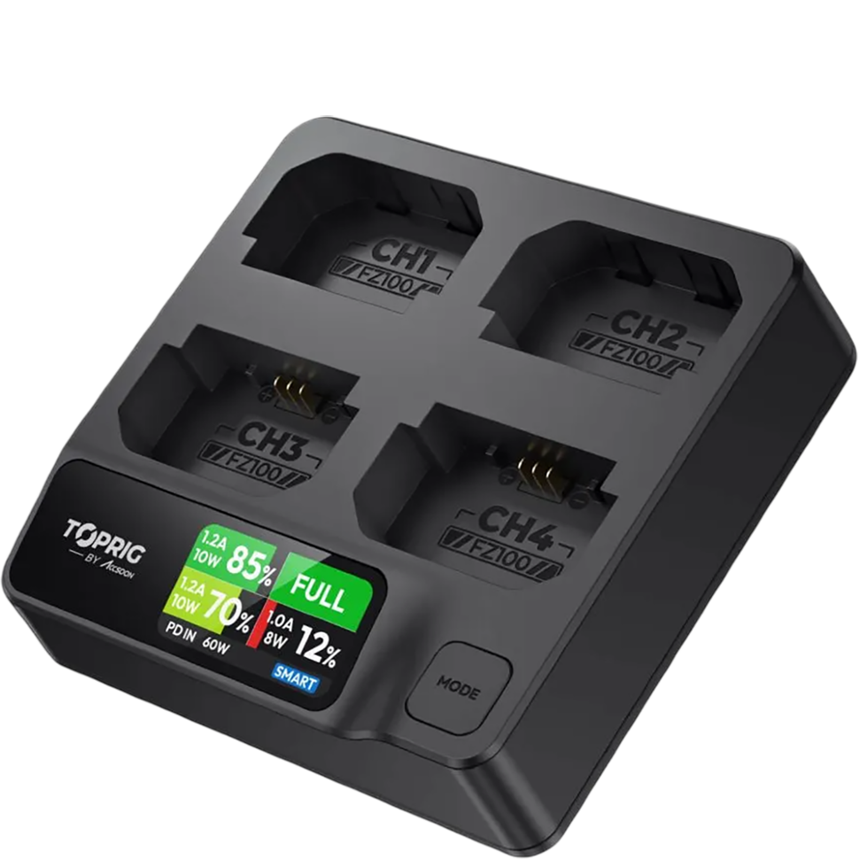 Зарядное устройство Accsoon TOPRIG BC03 4-Bay 100W 4-Bay для LP-E6 preOrder=07.10.2026