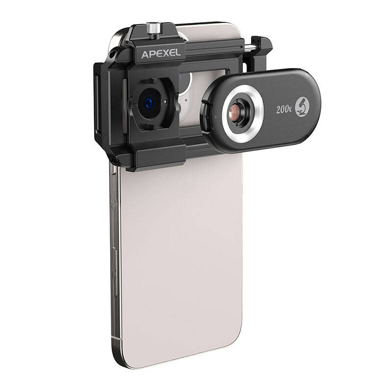 Объектив - микроскоп Apexel PhoneMicro 5 200x для смартфона