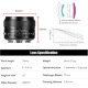 Объектив 7Artisans 35mm F1.4 Mark III E-mount Чёрный - Изображение 280186