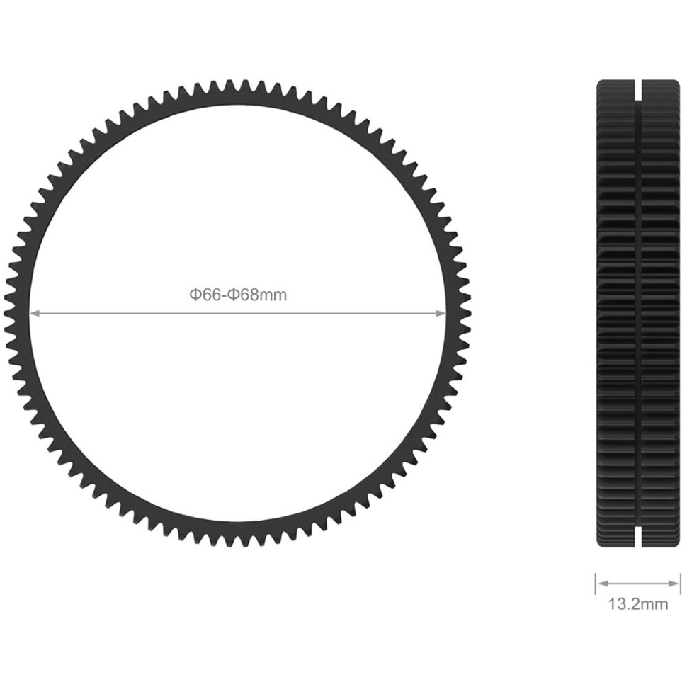 Кольцо фокусировки SmallRig Seamless Focus Gear Ring 66–68мм