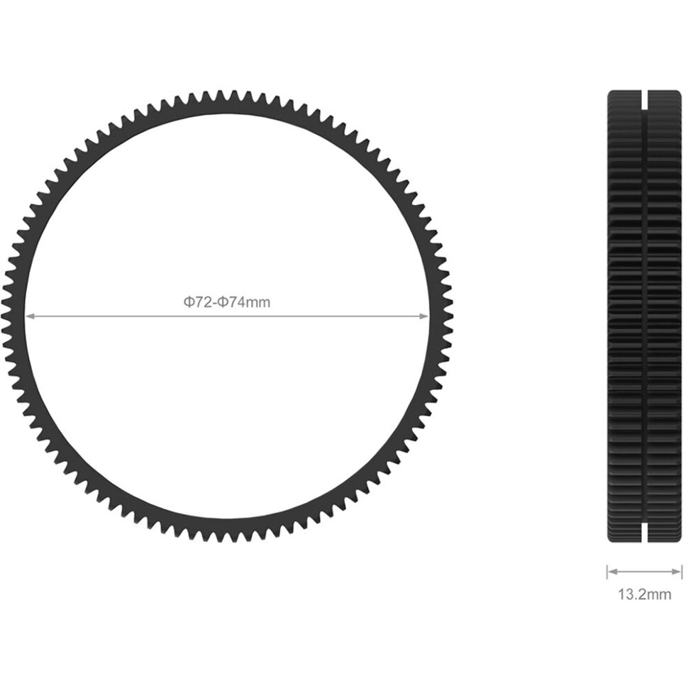 Кольцо фокусировки SmallRig Seamless Focus Gear Ring 72–74мм