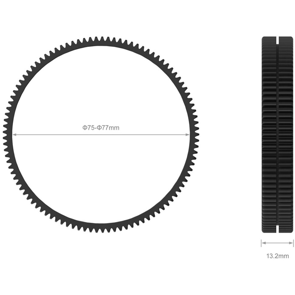 Кольцо фокусировки SmallRig Seamless Focus Gear Ring 75–77мм