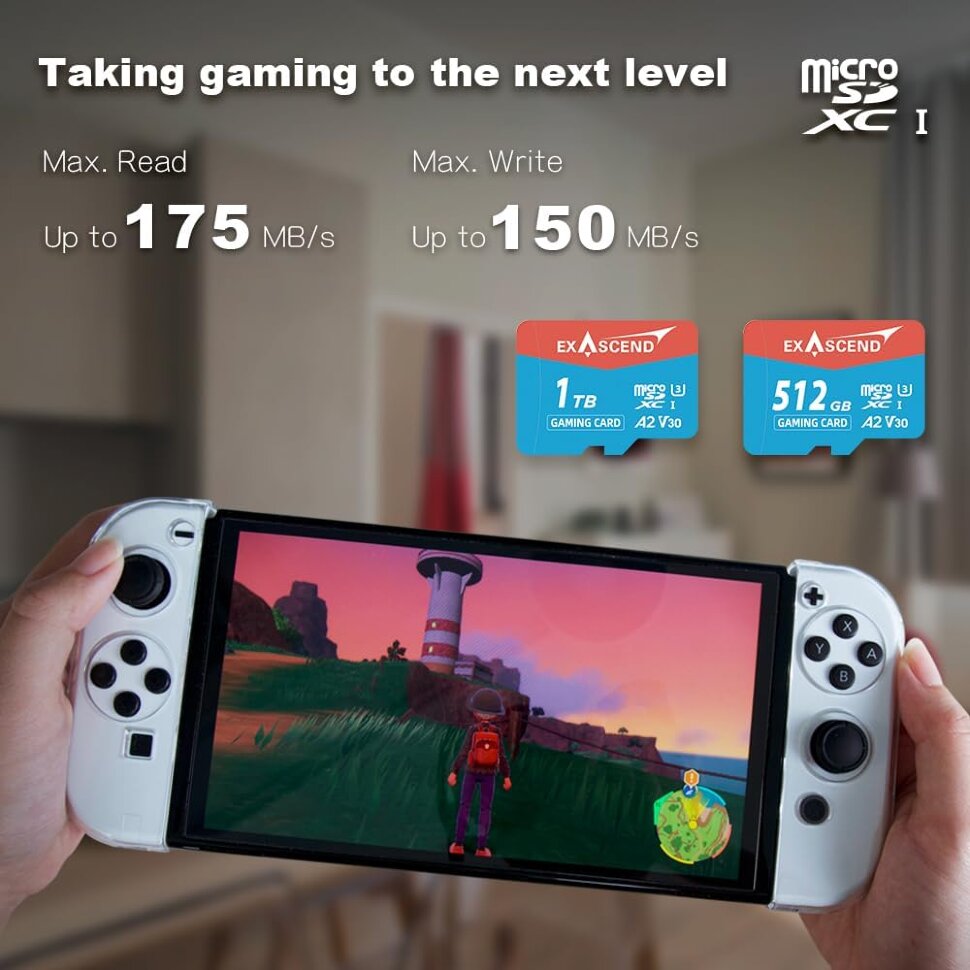 Карта памяти Exascend Gaming microSDXC U3 V2 1TB