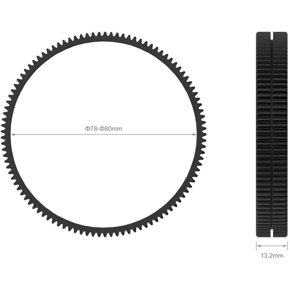 Кольцо фокусировки SmallRig Seamless Focus Gear Ring 78–80мм