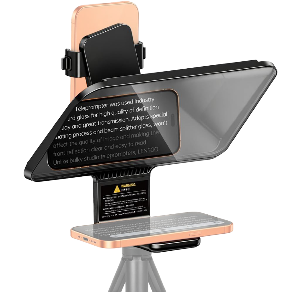 Телесуфлёр LensGo TCQI 10P для смартфона 