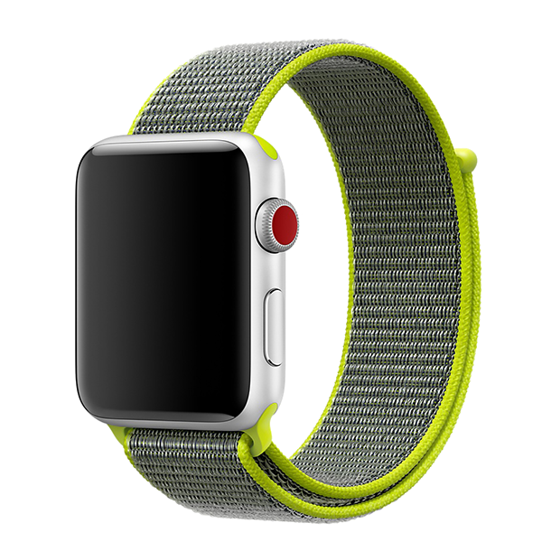 Ремешок Special case Nylon Sport для Apple Watch 38/40 мм Неоновый 