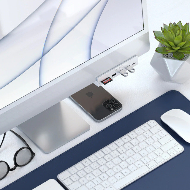Хаб Satechi Aluminum USB-C Clamp Hub для iMac 24" Синий