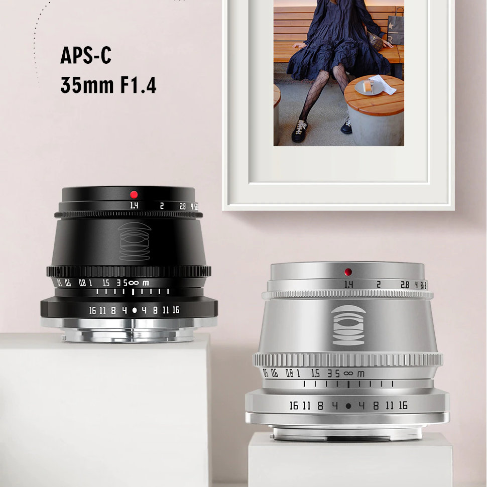 Объектив TTArtisan 35mm F1.4 EF-M Чёрный