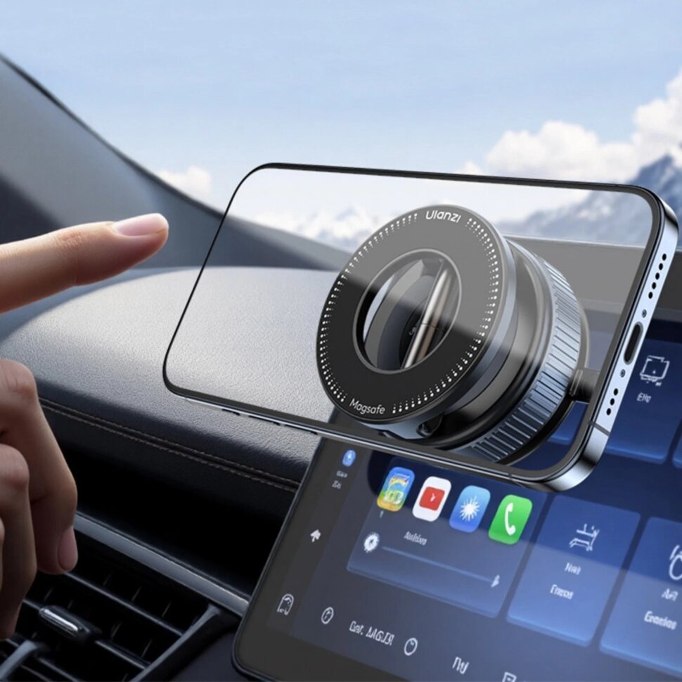 Держатель смартфона Ulanzi SK-25 Vacuum Suction MagMount на присоске
