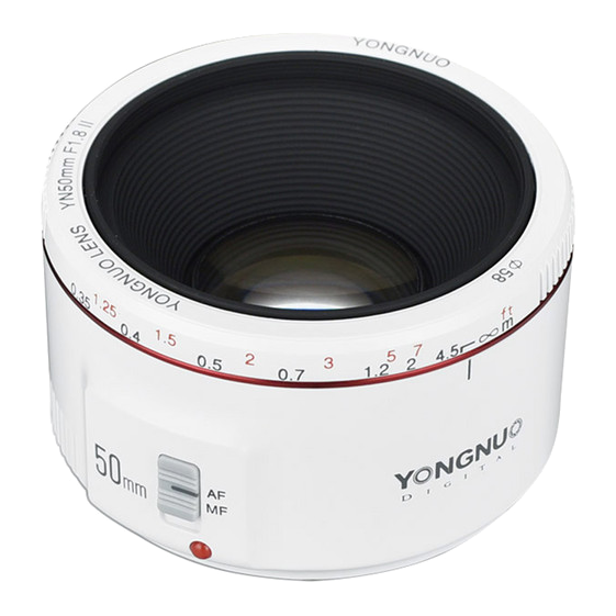 Объектив Yongnuo YN50mm F1.8 II EF Белый 