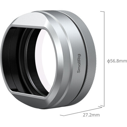 Светофильтр с блендой SmallRig UV Lens Hood Kit для Fujifilm X100VI / X100V Серебро